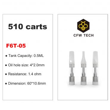F6T-05 Cartridge 510 carts 0.5ml/1.0ml avabile