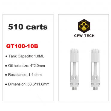 QT100-10B  Cartridge 510 carts 0.5ml/1.0ml avabile