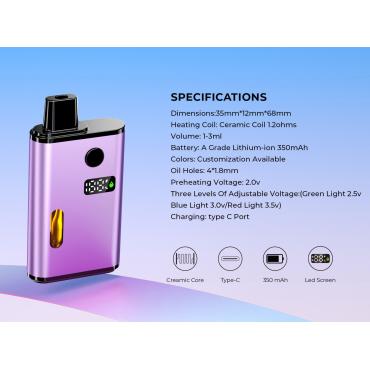 S3  Box Disposable 1.0ml/2.0ml/3.0ml with led screen display