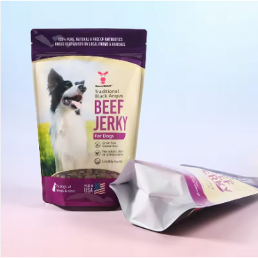 Custom Printed Colorful Aluminum Foil Stand up Packaging Pouch Ziplock Mylar Bags for Pet Dog Cat Fo