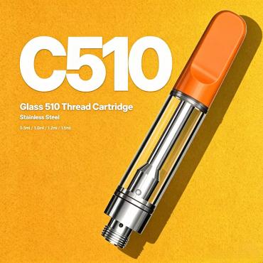 C510 Thread cartridge 0.3/0.5/1.0ml  for distillate/resin/rosin oil.