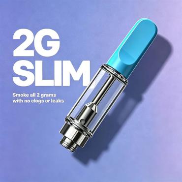 2g Slim vape cartridge for distillate/resin/rosin oil.